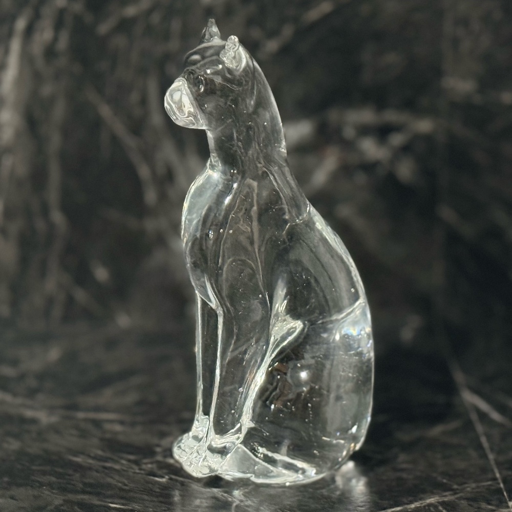 Glass Cat Figurine - Picture 2 of 16